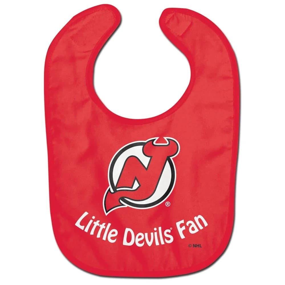 WinCraft NHL New Jersey Devils Baby Bib | Official Licensed Sports Fan Bib for Infants - main product image