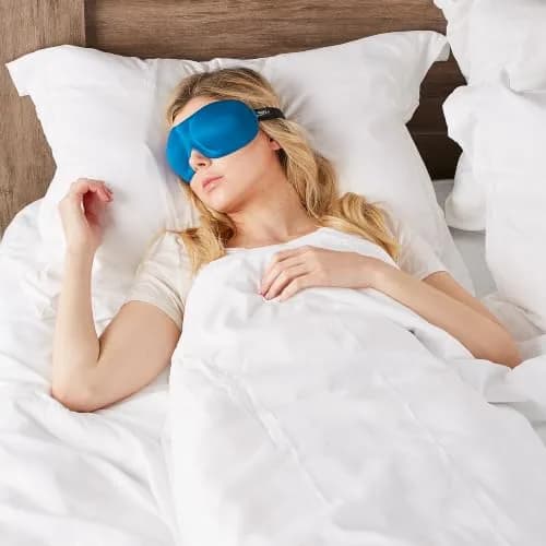 Bucky 40 Blinks No Pressure Eye Mask for Travel & Sleep | French Blue, One Size thumbnail 6