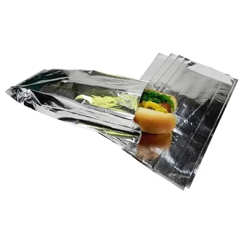 Regency Wraps Grease Resistant Snack Bags, Foil Lined Burger Bags, 25 Count | Insulated for Hot & Cold Food thumbnail 1