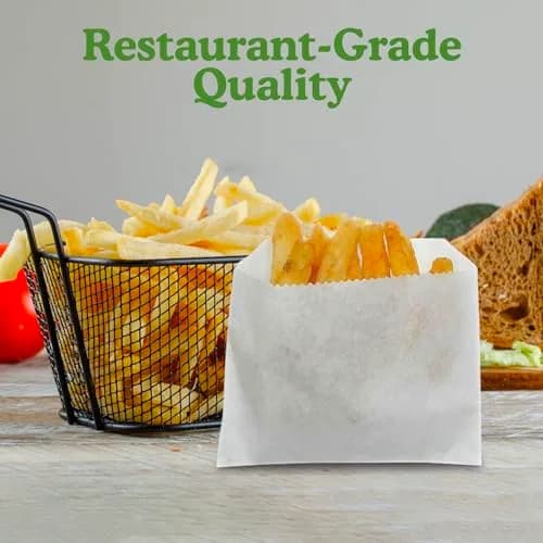Regency Wraps Grease Resistant French Fry Bags 4.5 x 3.5 Inch Pack of 50 | Keep Hands Clean at Parties thumbnail 6