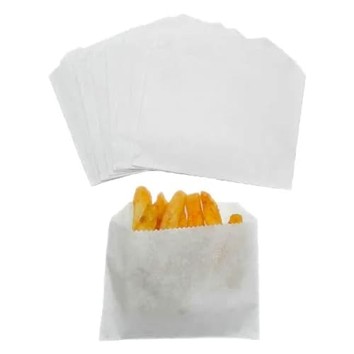 Regency Wraps Grease Resistant French Fry Bags 4.5 x 3.5 Inch Pack of 50 | Keep Hands Clean at Parties thumbnail 1