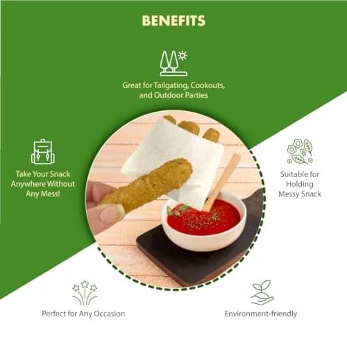 Regency Wraps Grease Resistant French Fry Bags 4.5 x 3.5 Inch Pack of 50 | Keep Hands Clean at Parties thumbnail 2