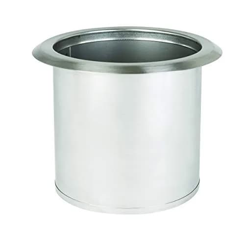 DISPENSE-RITE TCD-2-NB 6.25" Diameter Drop-in Trash Chute, Small, Stainless Steel | Drop-in waste disposal solution thumbnail 1