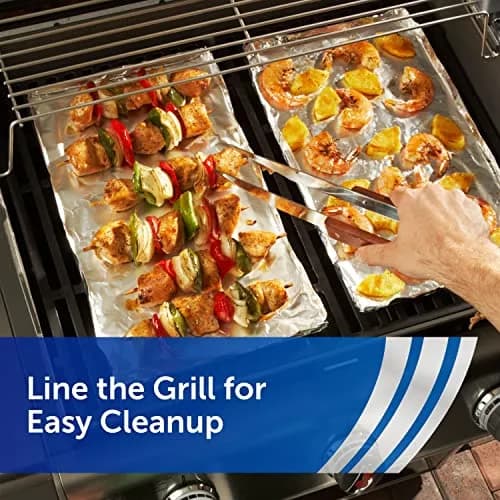 Reynolds Heavy Duty Aluminum Foil Roll 12 Inch Wide, 130 Sq Ft | Strong & Durable for Grilling & Cooking thumbnail 6