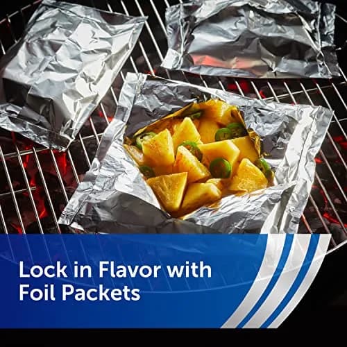 Reynolds Heavy Duty Aluminum Foil Roll 12 Inch Wide, 130 Sq Ft | Strong & Durable for Grilling & Cooking thumbnail 7