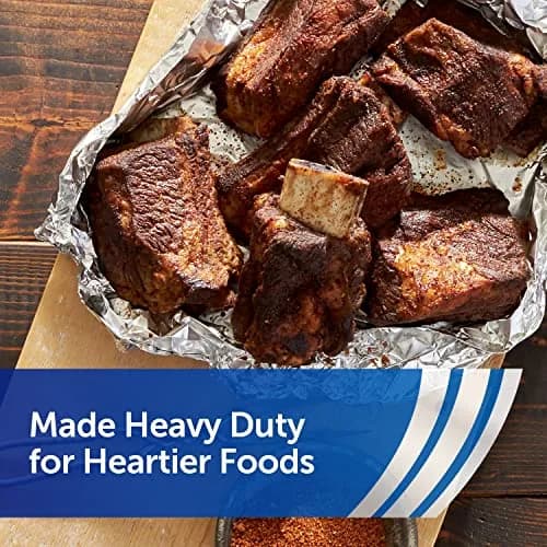 Reynolds Heavy Duty Aluminum Foil Roll 12 Inch Wide, 130 Sq Ft | Strong & Durable for Grilling & Cooking thumbnail 8