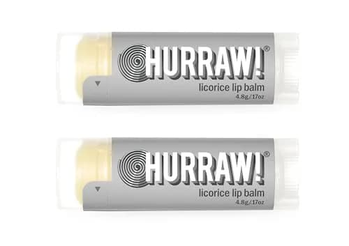 Hurraw! Licorice Lip Balm 2 Pack | Organic Vegan Cruelty-Free 4.8g thumbnail 1