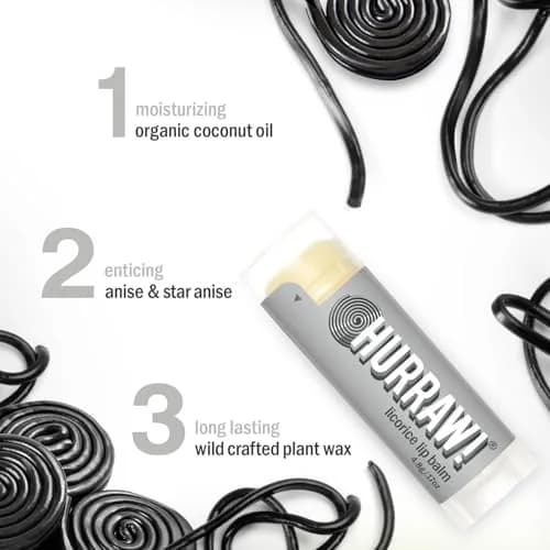 Hurraw! Licorice Lip Balm 2 Pack | Organic Vegan Cruelty-Free 4.8g thumbnail 2