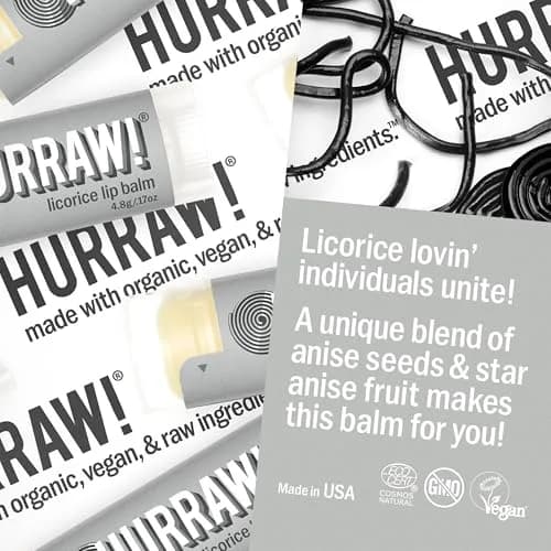 Hurraw! Licorice Lip Balm 2 Pack | Organic Vegan Cruelty-Free 4.8g thumbnail 3