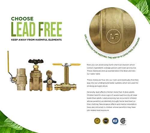 Midline Valve 84212PR-NL 1/2 in. Sweat x 3/8 in. Compression Straight Stop Valve with 5" Extension Tube | Lead-Free Brass Construction thumbnail 7