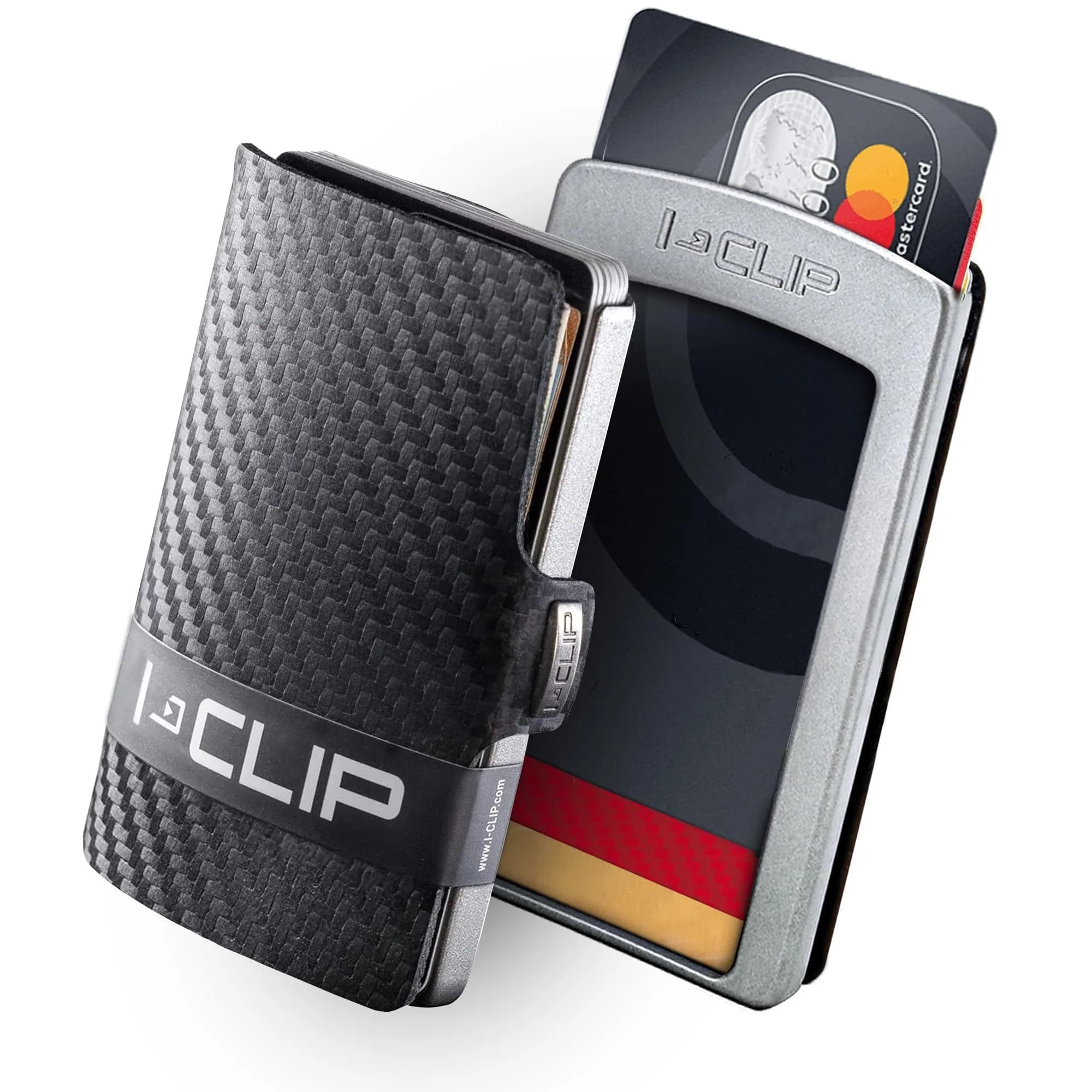 I-CLIP Premium Leather Slim Wallet with Money Clip & Card Holder - 9cm (3.5in) - Nutshell — nutshell