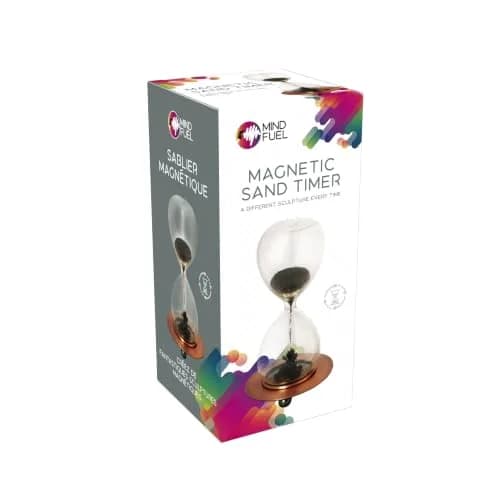 Westminster Magnetic Sand Timer with Copper Base Stand, 14.0 cm (5.5 inches) Tall | Creates Unique Sculptures thumbnail 4