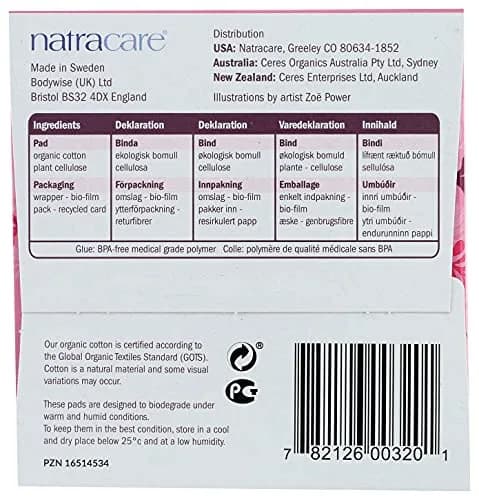 Natracare Ultra Extra Pads with Wings, Long, 8 Count | Dermatologist Tested & Hypoallergenic thumbnail 5