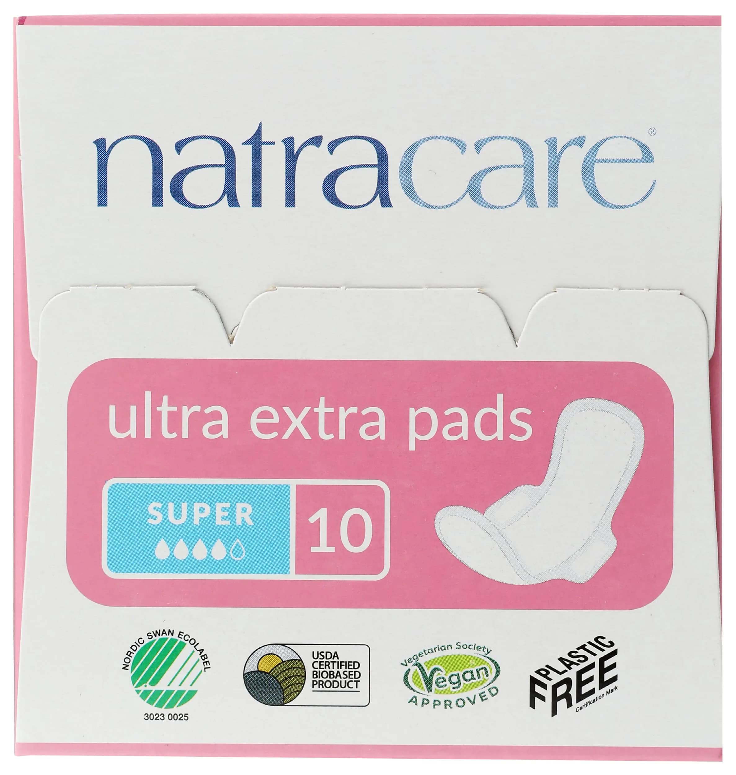 Natracare Ultra Extra Pads with Wings, Super, 10 Count (1 Pack) | Certified Organic Cotton & Ecologically Certified Cellulose Pulp - view 5