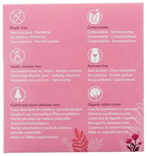 Natracare Ultra Extra Pads with Wings, Super, 10 Count (1 Pack) | Certified Organic Cotton & Ecologically Certified Cellulose Pulp thumbnail 6