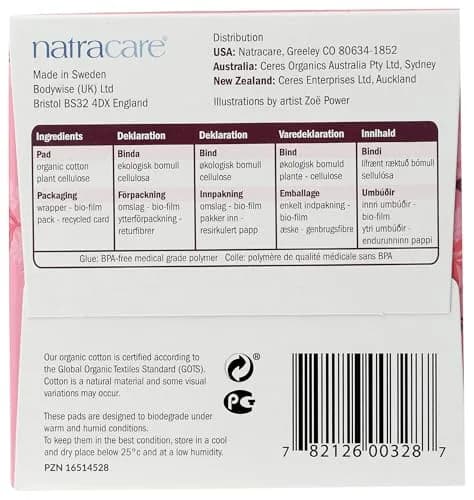 Natracare Ultra Extra Pads with Wings, Super, 10 Count (1 Pack) | Certified Organic Cotton & Ecologically Certified Cellulose Pulp thumbnail 8
