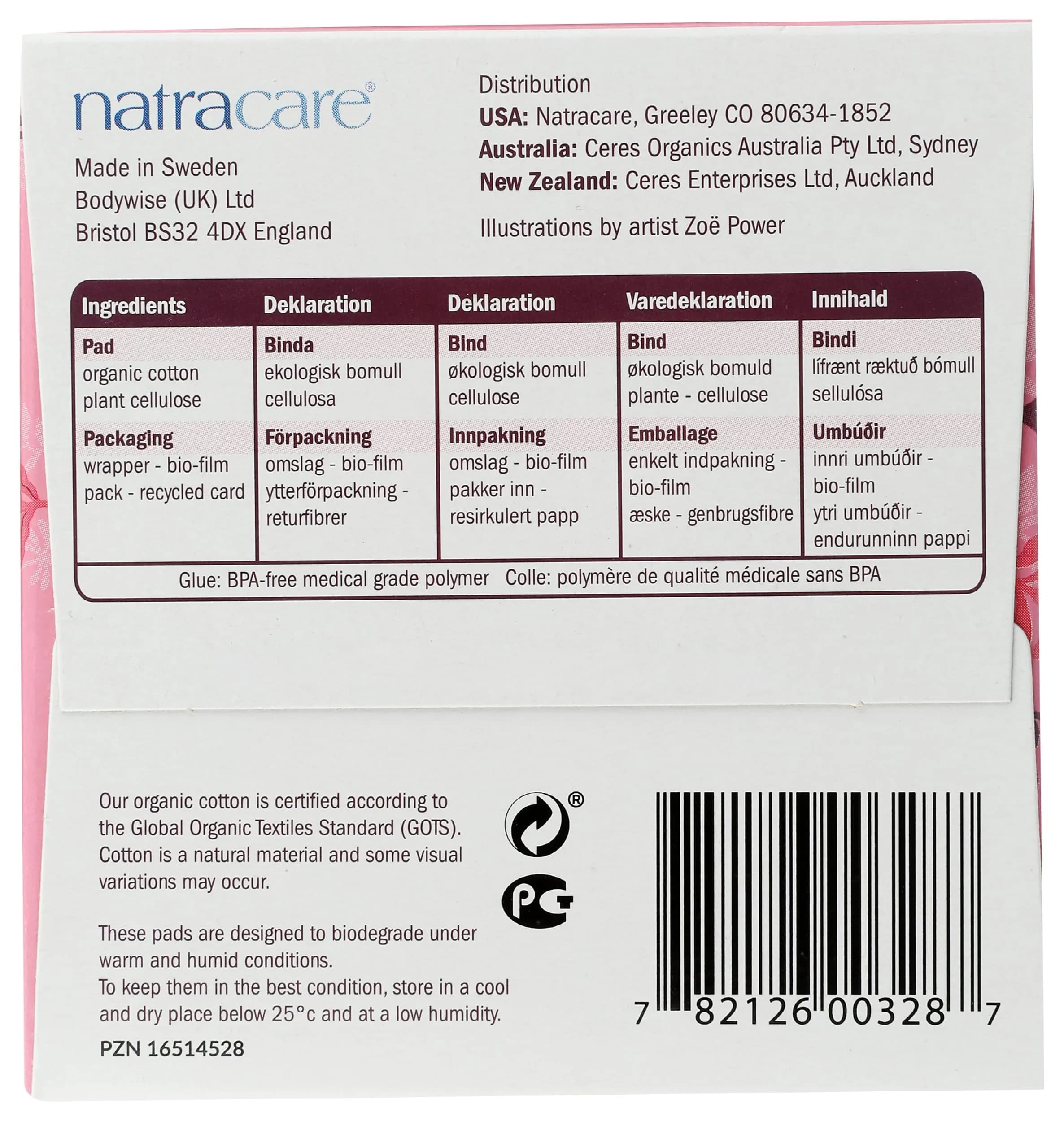 Natracare Ultra Extra Pads with Wings, Super, 10 Count (1 Pack) | Certified Organic Cotton & Ecologically Certified Cellulose Pulp - view 8