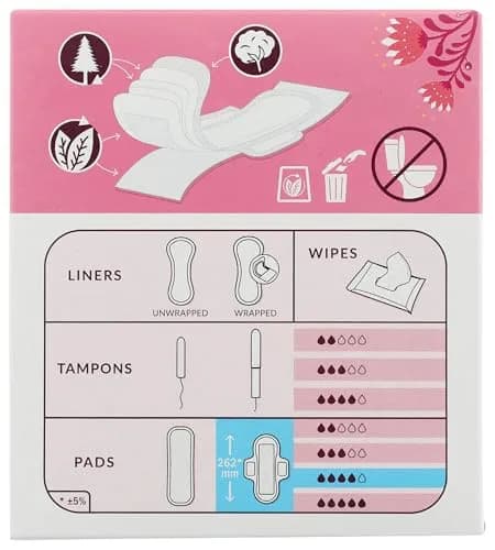 Natracare Ultra Extra Pads with Wings, Super, 10 Count (1 Pack) | Certified Organic Cotton & Ecologically Certified Cellulose Pulp thumbnail 2