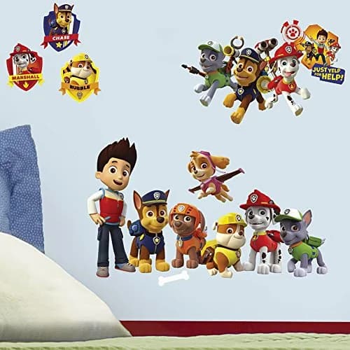 RoomMates Paw Patrol Peel & Stick Wall Decals 10 inch x 18 inch | Repositionable, Removable Vinyl for Kids' Rooms thumbnail 1