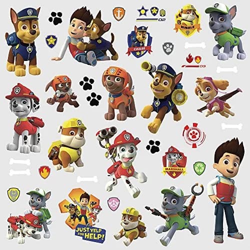 RoomMates Paw Patrol Peel & Stick Wall Decals 10 inch x 18 inch | Repositionable, Removable Vinyl for Kids' Rooms thumbnail 3