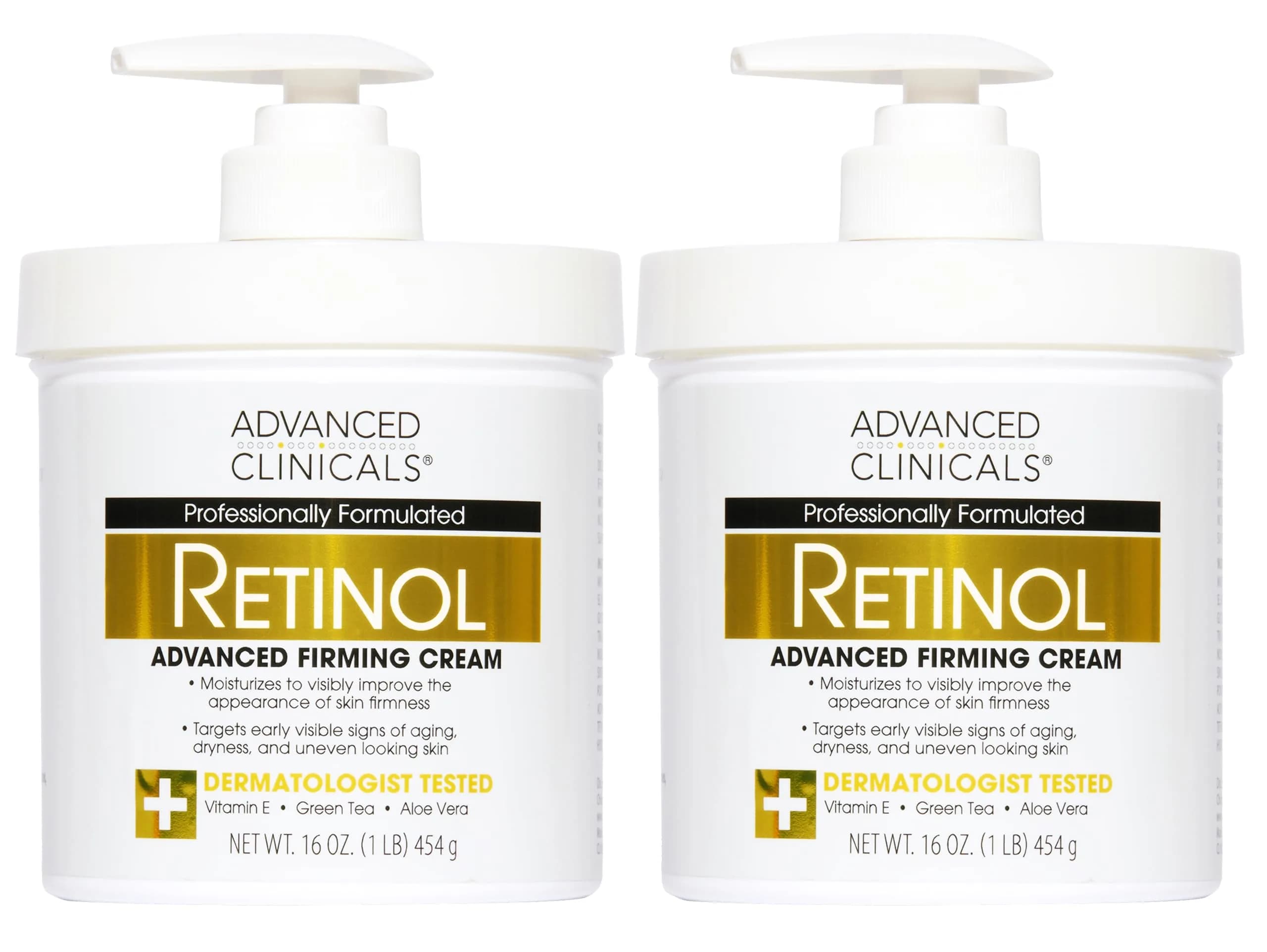 Advanced Clinicals Retinol Body Lotion & Face Moisturizer 1000ml (32 Fl Oz) | Targets Fine Lines & Wrinkles — 1 - Retinol Firming Cream