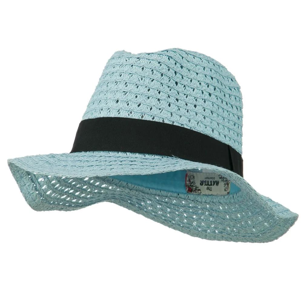 Hatiya Blue Panama Hat | Crushable Sun Hat for Men, OSFM