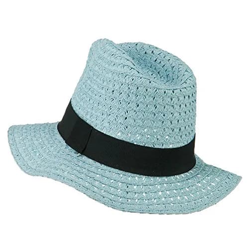 Hatiya Blue Panama Hat | Crushable Sun Hat for Men, OSFM thumbnail 2