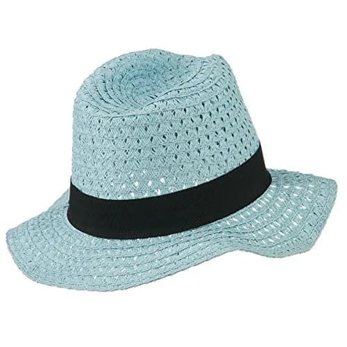 Hatiya Blue Panama Hat | Crushable Sun Hat for Men, OSFM thumbnail 3