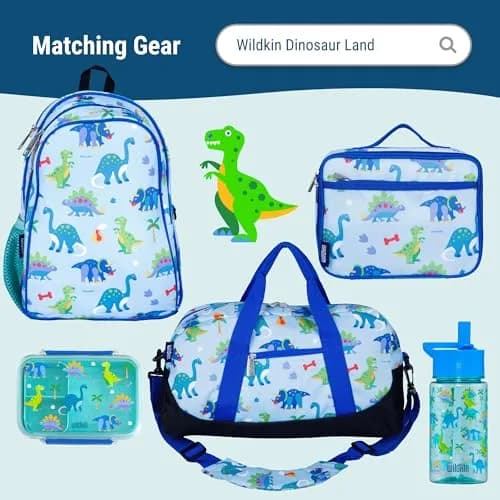 Wildkin Nap Mat with Pillow and Blanket | Preschool Rest Mat, Dinosaur Land, All-in-One Compact Roll thumbnail 7