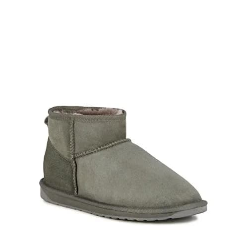 EMU Stinger Micro Womens Boot, Charcoal, US 8 | Water-Resistant Sheepskin Comfort thumbnail 3