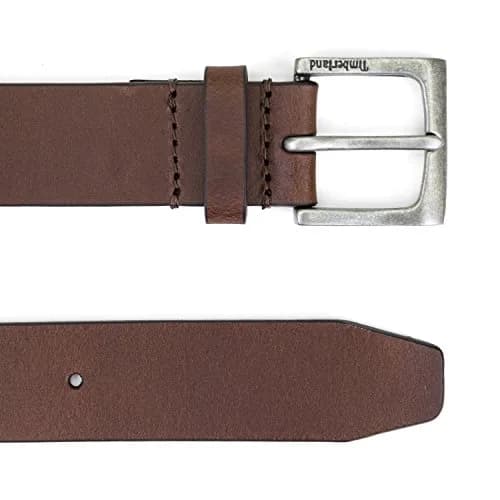 Timberland Men's Classic Leather Jean Belt 1.4 Inches Wide, Brown, 42 | Versatile Casual & Dress Belt thumbnail 2