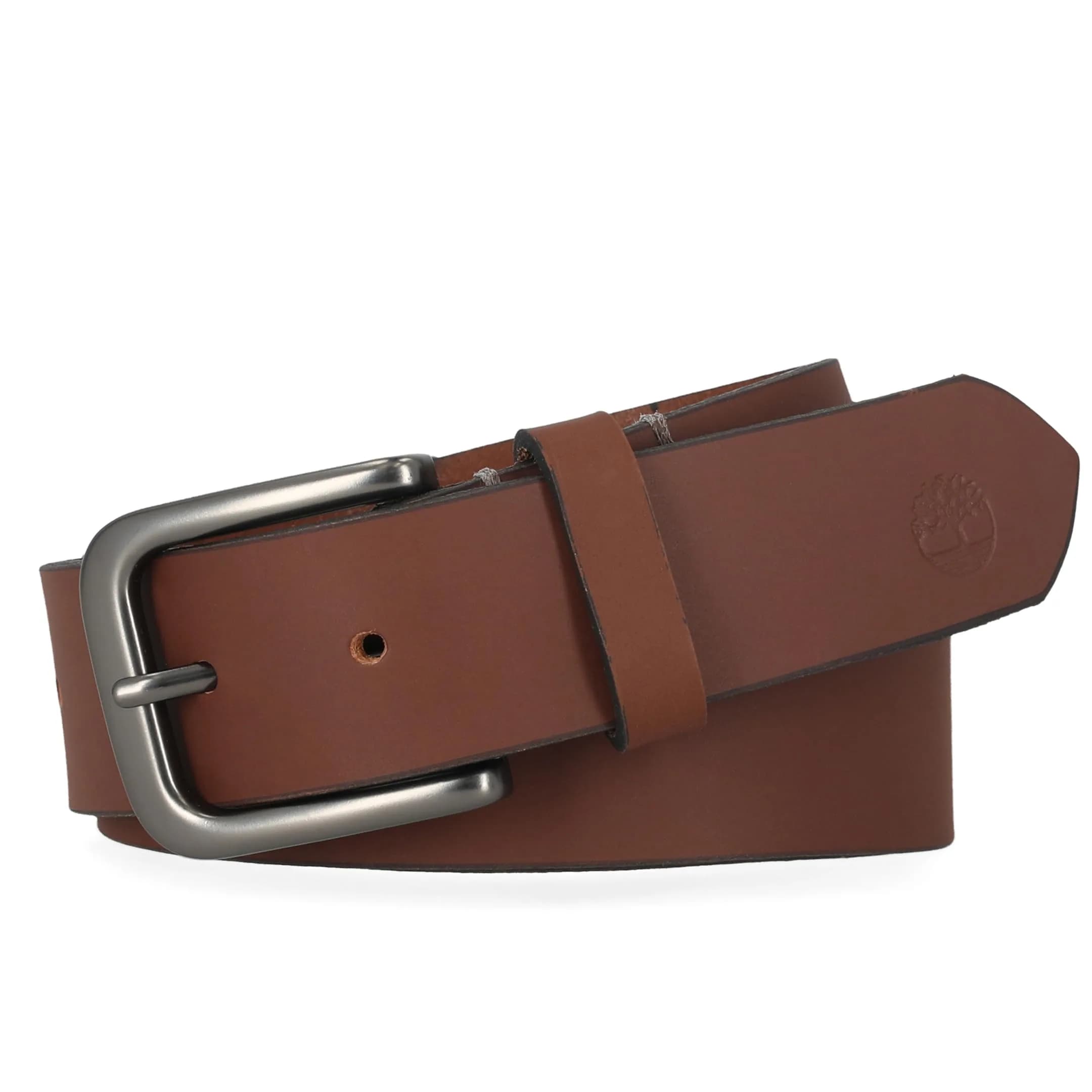 Timberland Men's 35mm Classic Buckle Leather Belt | Genuine Full-Grain Leather, Brown, 32 (82cm) - view 2