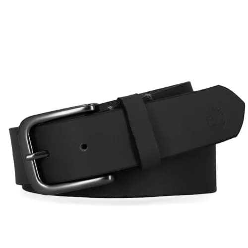 Timberland Men's 35mm Classic Buckle Jean Leather Belt, Black, 36 (1.25 inches / 32 mm) thumbnail 2