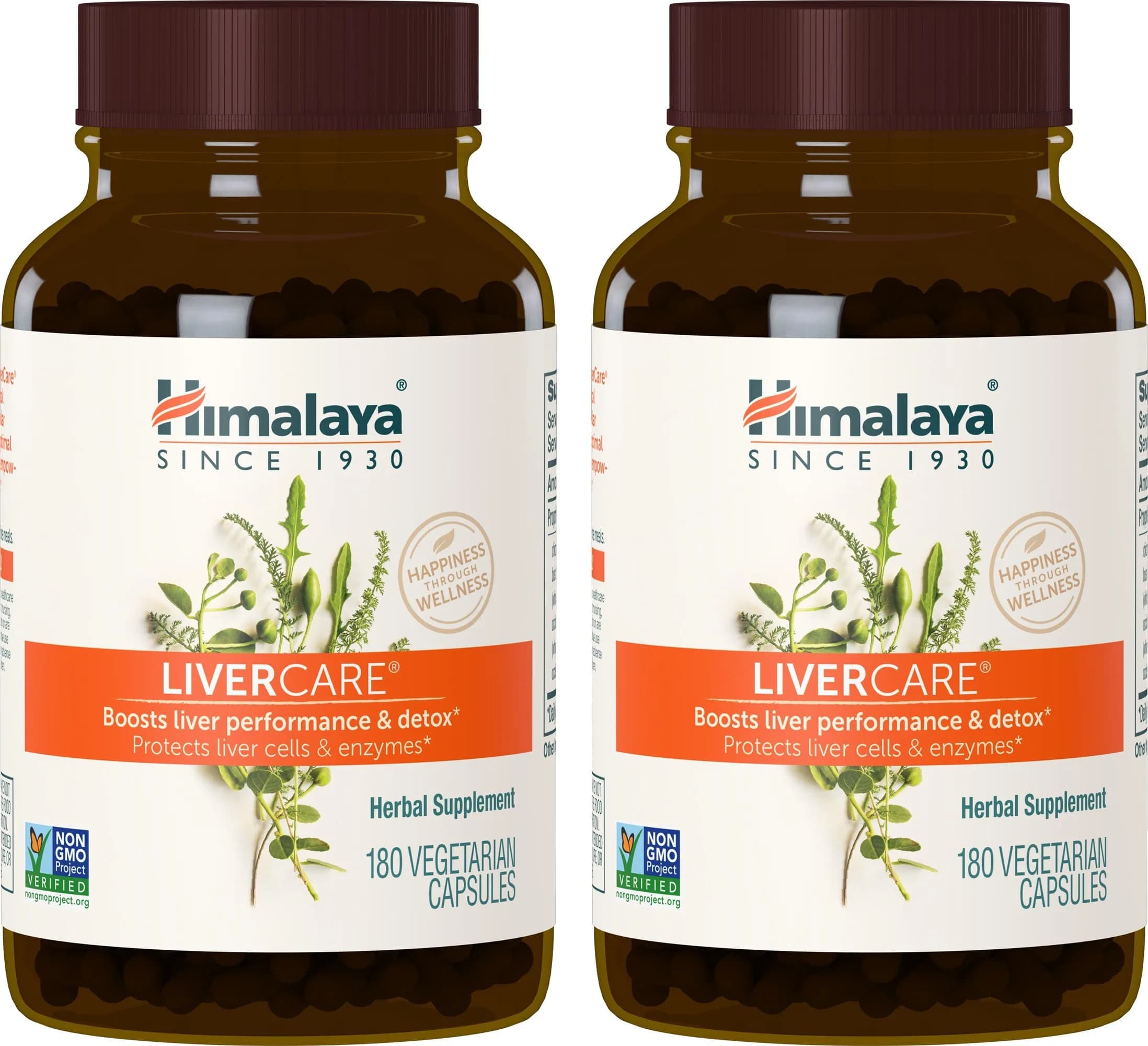 Himalaya LiverCare Herbal Supplement 360 Capsules (180 Each, 2 Pack) | Supports Liver Detox & Function - main product image
