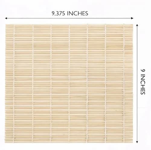 BS Bamboo Sushi Rolling Mat 22.8cm x 23.8cm (9" x 9.375") | Authentic USA Import thumbnail 3