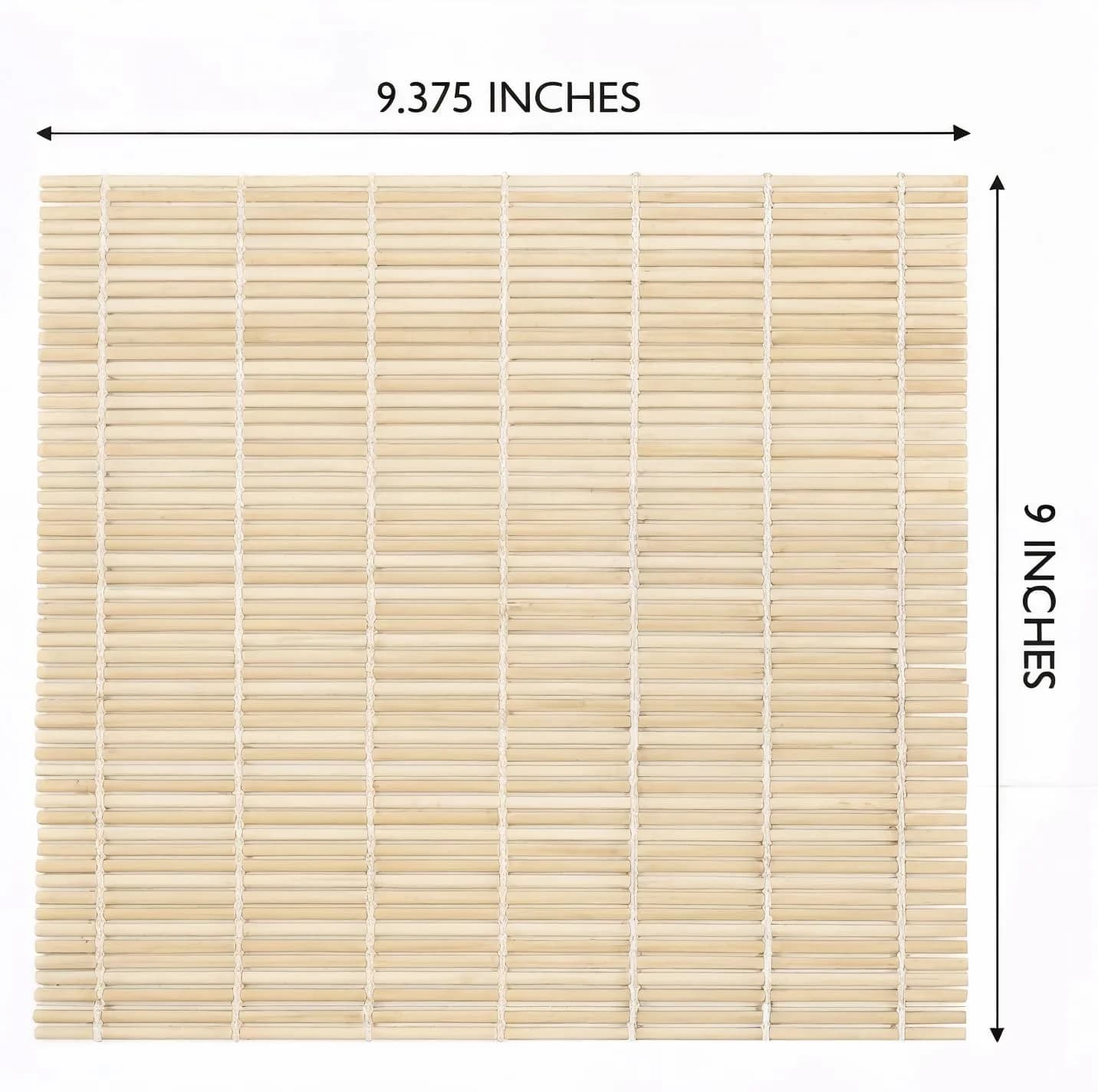 BS Bamboo Sushi Rolling Mat 22.8cm x 23.8cm (9" x 9.375") | Authentic USA Import - view 3