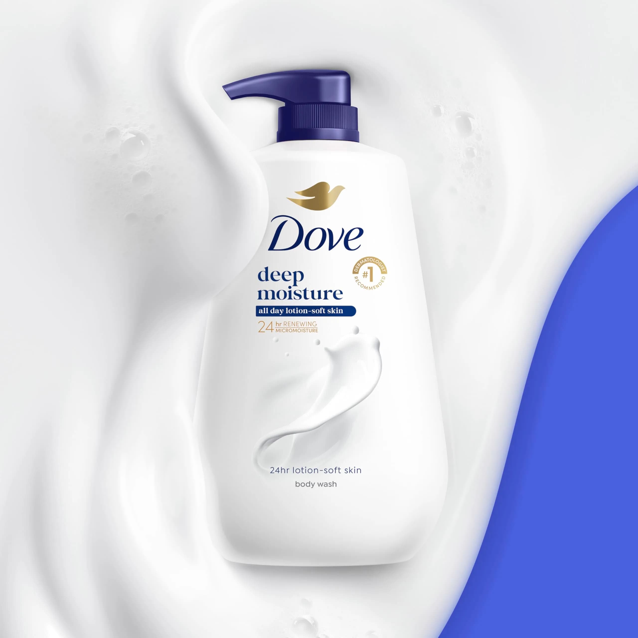 Dove Deep Moisture Body Wash 900ml (30.6 Fl Oz) | 24-Hour Hydration for Dry Skin - view 4