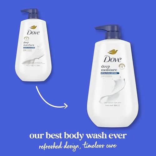 Dove Deep Moisture Body Wash 900ml (30.6 Fl Oz) | 24-Hour Hydration for Dry Skin thumbnail 3