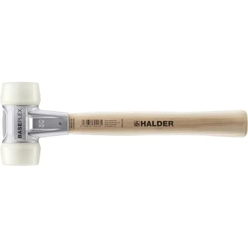 Halder Baseplex 2 lb. Mallet with Nylon Inserts on Both Sides | Zinc Die Cast Housing & Wooden Handle thumbnail 1