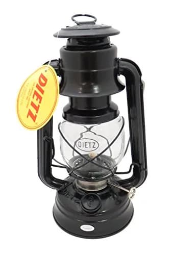 Dietz #76 Original Oil Burning Lantern (Black) | Classic 10" Oil Lantern with 11-Hour Burn Time thumbnail 1