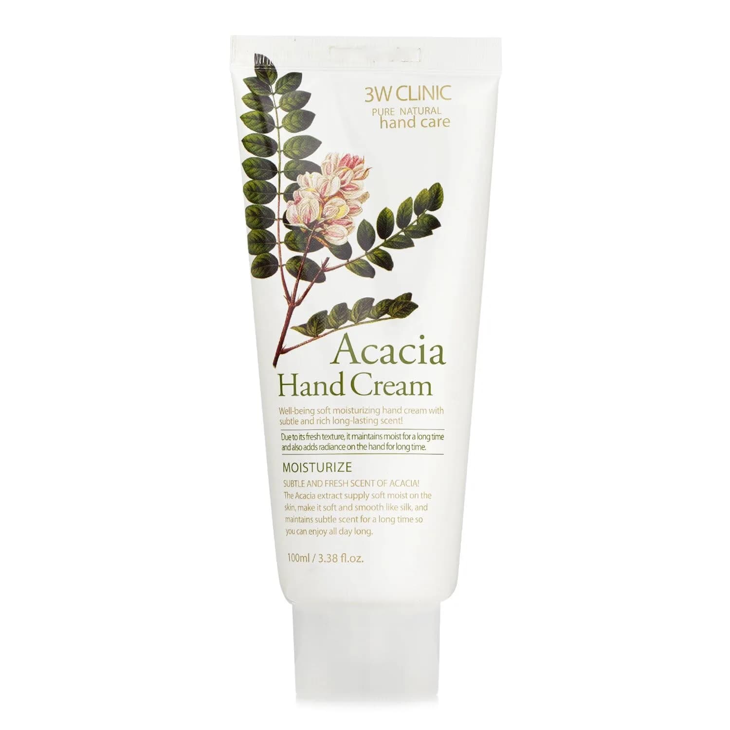 3W Clinic Hand Cream Horse Oil 100ml (3.38 Fl Oz) | Intensive Moisture for Dry Hands — Acacia