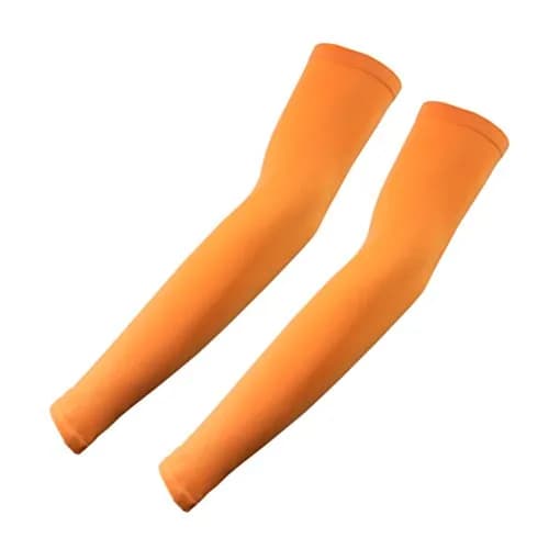 The Elixir Deco Orange Arm Sleeve Sun Protection & Cooling Cover | 21.3cm (8.4in) Length thumbnail 1