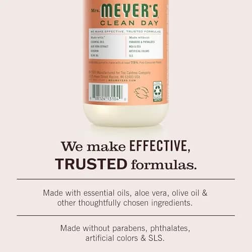 Mrs. Meyer's Clean Day Geranium Scent Hand Soap 375ml (12.5 Fl Oz) | Moisturizing Liquid Hand Soap for Soft Hands thumbnail 4