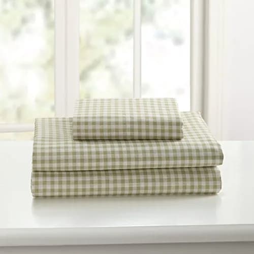 Laurel & Mayfair Gingham Cotton Sheet Set King Size | Cool All Season 250tc thumbnail 2