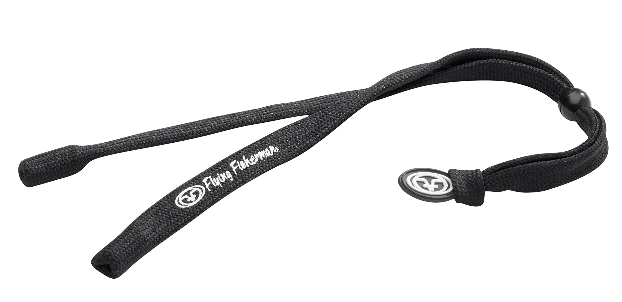 Flying Fisherman Cloth Retainer, Black | Soft, Adjustable Eyewear Strap Fits Most — Cloth Black