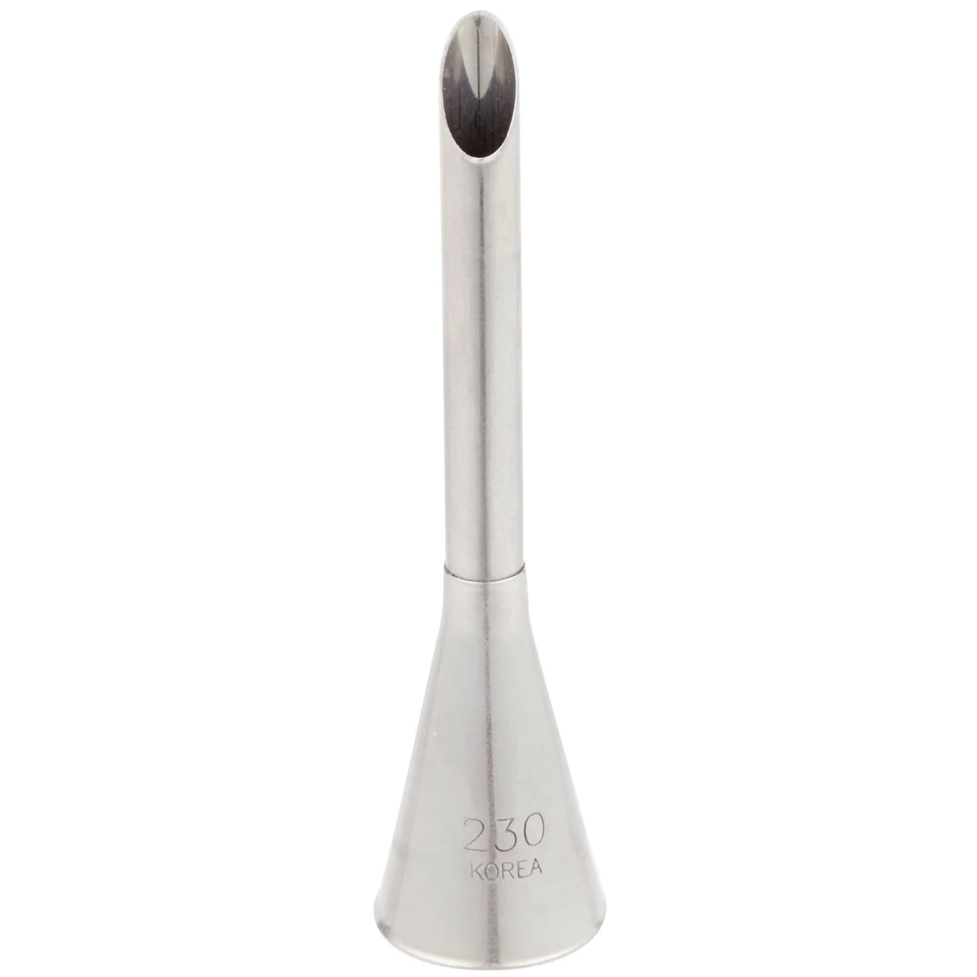 Ateco 230 2 7/8" Bismark Metal Piping Tip | Stainless Steel Pastry Filling Nozzle