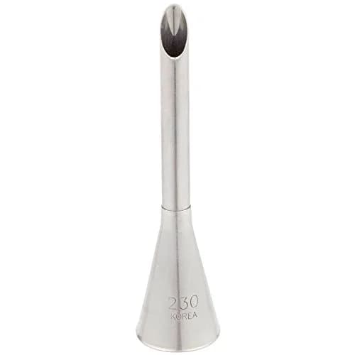 Ateco 230 2 7/8" Bismark Metal Piping Tip | Stainless Steel Pastry Filling Nozzle thumbnail 1