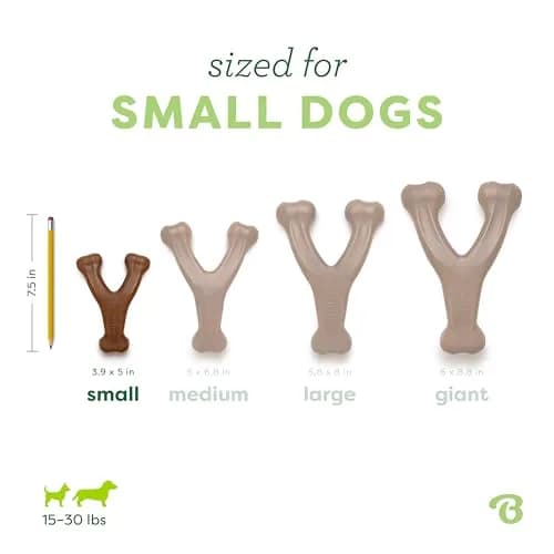 Benebone Wishbone Durable Dog Chew Toy Real Peanut Small | Tough Nylon for Aggressive Chewers thumbnail 4