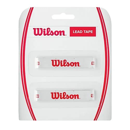 Wilson Lead Tape for Tennis Rackets, White/Red, 2x50cm Strips | Tune Your Racket Balance thumbnail 1