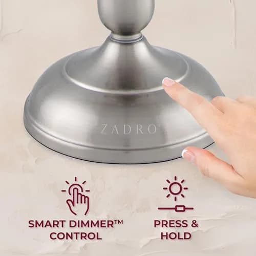 Zadro 11" Makeup Mirror with Lights and Magnification | Dimmable Touch LED Lighted Mirror with 10X Magnification thumbnail 5